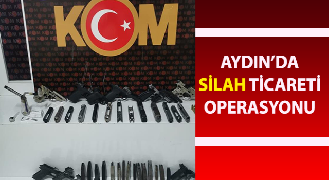 Aydın’da silah ticareti operasyonu