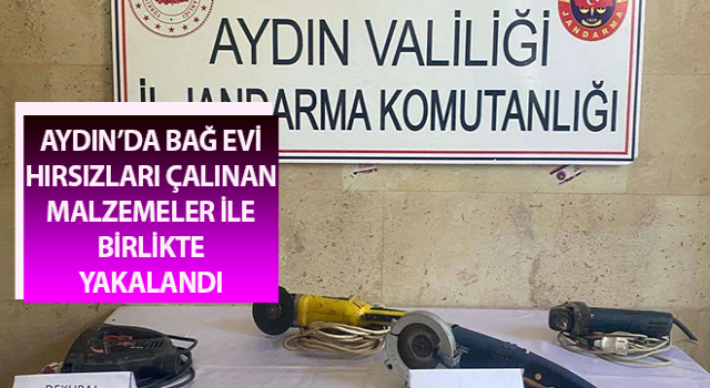 Bağ evi hırsızları kısa sürede yakalandı