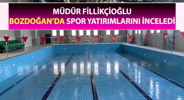 Bozdoğan yarı olimpik yüzme havuzu gün sayıyor