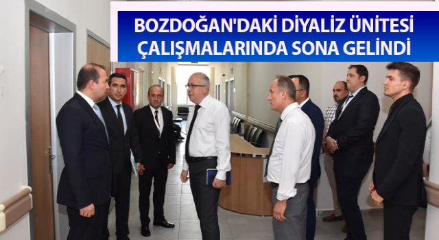 Bozdoğan'daki diyaliz ünitesi çalışmalarında sona gelindi