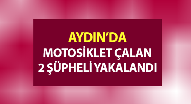 Çaldıkları motosiklet ile yakalandılar