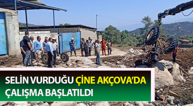 Çine Akçova’da çalışma başlatıldı