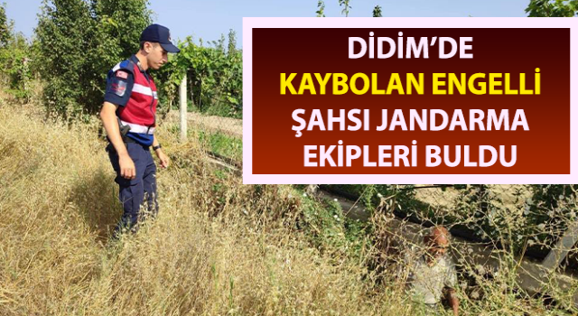 Kaybolan engelli şahsı jandarma ekipleri buldu