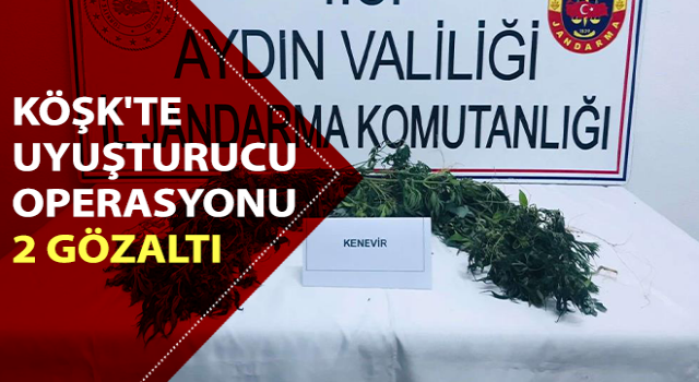 Köşk'te uyuşturucu operasyonu: 2 gözaltı