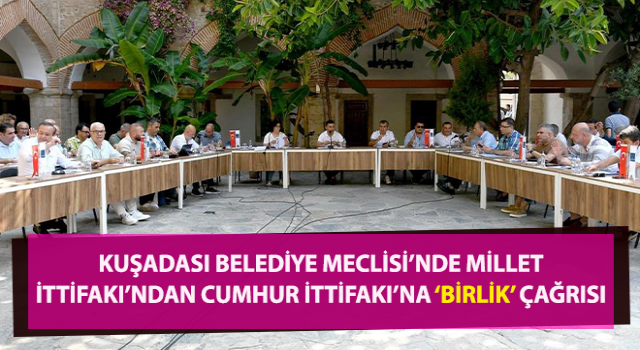 Kuşadası Belediye Meclisi Temmuz Ayı Olağan Toplantısı yapıldı