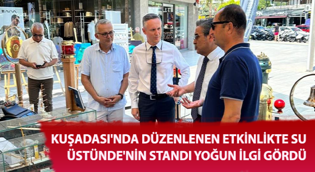 Kuşadası'nda denizcilik ürünlerinin sergilendiği stant yoğun ilgi gördü