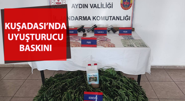 Kuşadası’nda uyuşturucu baskını