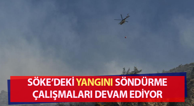 Söke’deki yangını söndürme çalışmaları devam ediyor