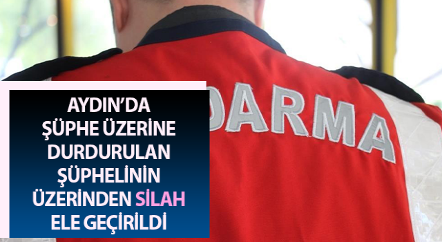 Şüphe üzerine durduruldu, silah ele geçirildi