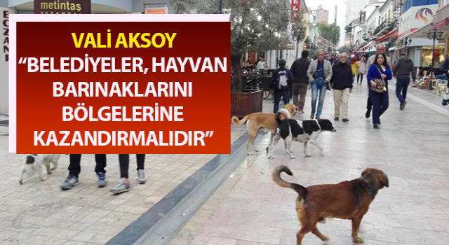 Vali Aksoy’dan, belediyelere “duyarlılık” çağrısı