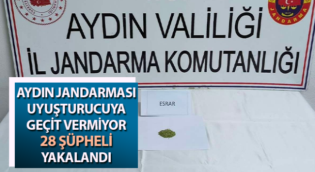 Aydın’da jandarma uyuşturucuya geçit vermiyor