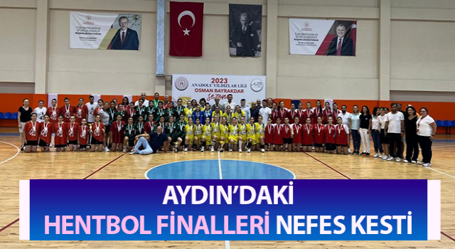 Aydın’daki hentbol finalleri nefes kesti