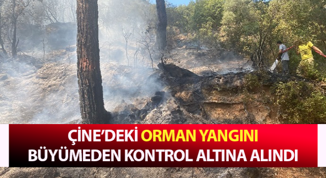 Çine’deki orman yangını kontrol altına alındı