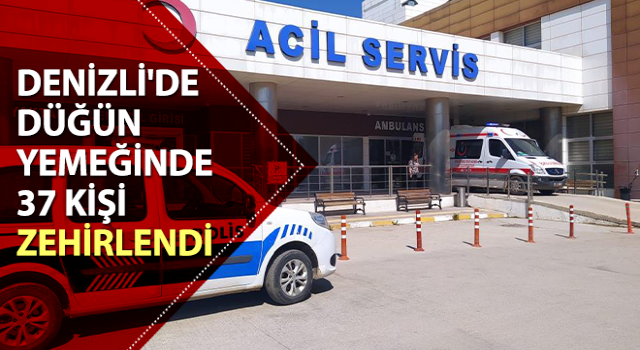 Çivril'de 37 kişi tavuklu pilavdan zehirlendi