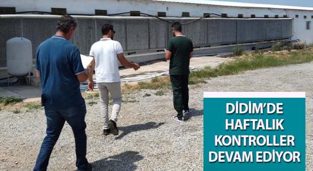 Didim’de haftalık kontroller devam ediyor