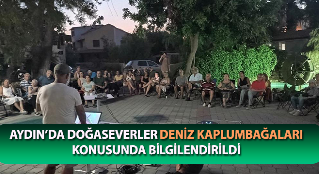 Doğaseverler, deniz kaplumbağaları konusunda bilgilendirildi