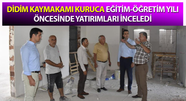 Eğitim yatırımları yerinde incelendi