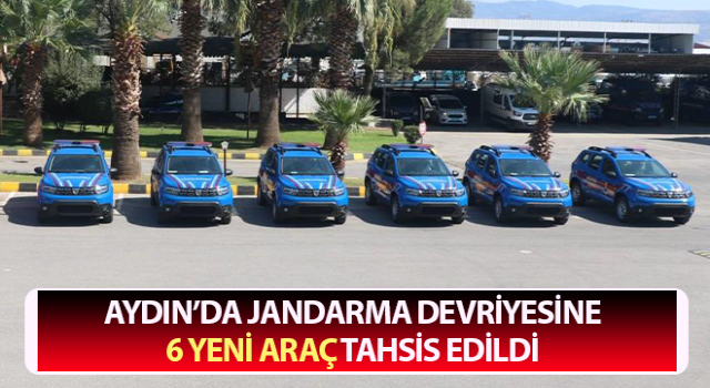 Jandarma devriyesine 6 yeni araç tahsis edildi