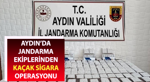 Jandarma ekiplerinden kaçak sigara operasyonu