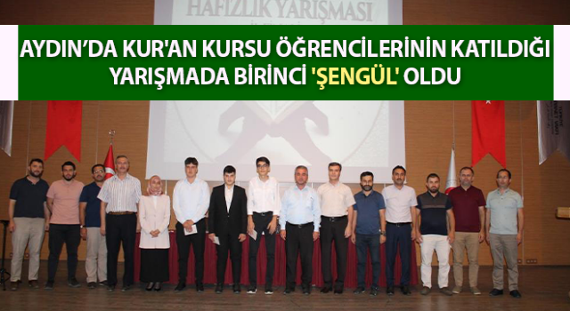 Kur'an kursu öğrencilerinin katıldığı yarışmada birinci 'Şengül' oldu