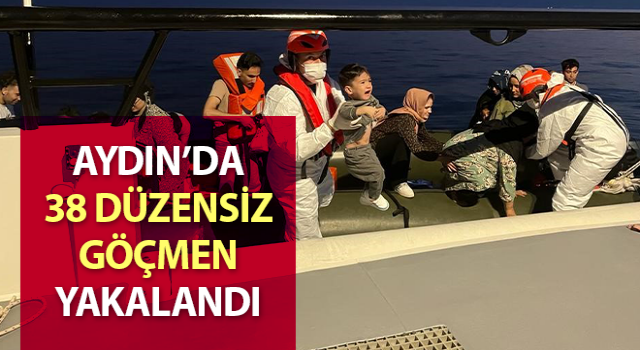 Kuşadası’nda 38 düzensiz göçmen yakalandı