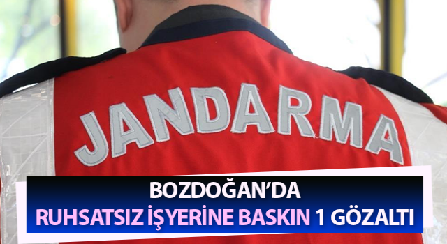 Ruhsatsız işyerine baskın: 1 gözaltı