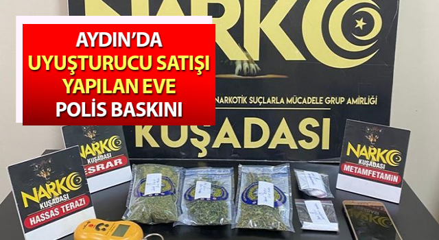 Uyuşturucu satışı yapılan eve polis baskını