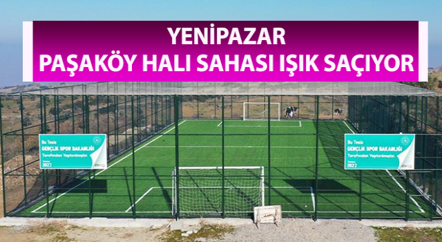 Yenipazar Paşaköy halı sahası ışık saçıyor