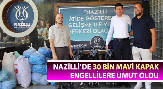 30 bin mavi kapak engellilere umut oldu