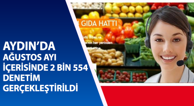 Aydın’da 2 bin 554 denetim gerçekleştirildi