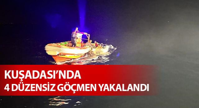 Aydın’da 4 düzensiz göçmen yakalandı