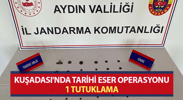 Aydın’da tarihi eser operasyonu