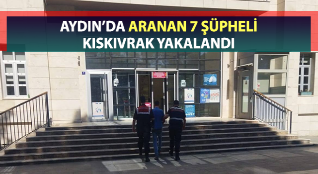 Çeşitli suçlardan aranan 7 şahıs yakalandı