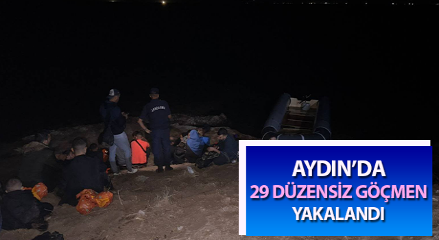 Didim'de 29 düzensiz göçmen yakalandı