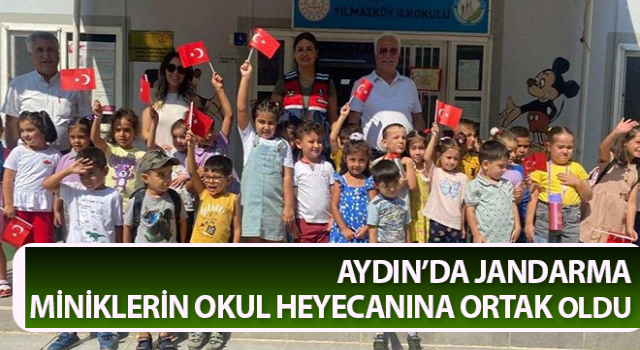 Jandarma miniklerin okul heyecanına ortak oldu