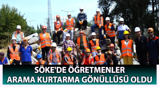 Öğretmenler arama kurtarma gönüllüsü oldu