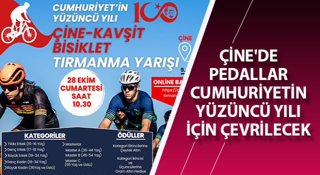 Pedallar cumhuriyetin yüzüncü yılı için çevrilecek