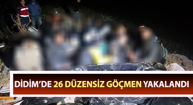 Aydın’da 26 düzensiz göçmen yakalandı