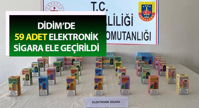 Aydın’da 59 adet elektronik sigara ele geçirildi