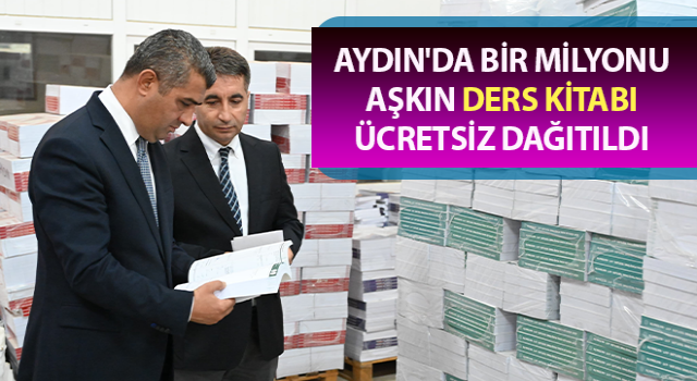 Aydın'da bir milyonu aşkın ders kitabı ücretsiz dağıtıldı