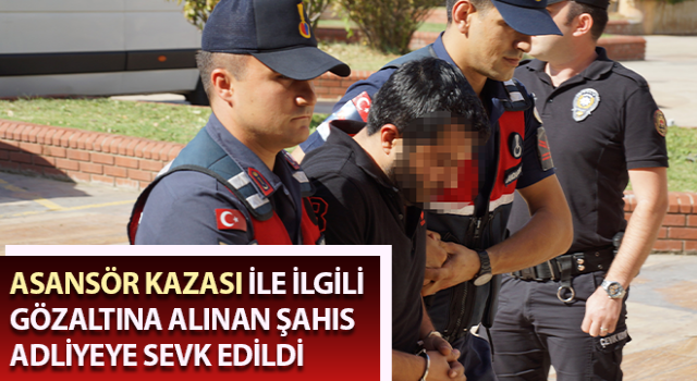 Aydın'da gözaltına alınan şahıs adliyeye sevk edildi