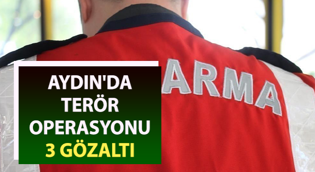 Aydın'da terör operasyonu: 3 gözaltı