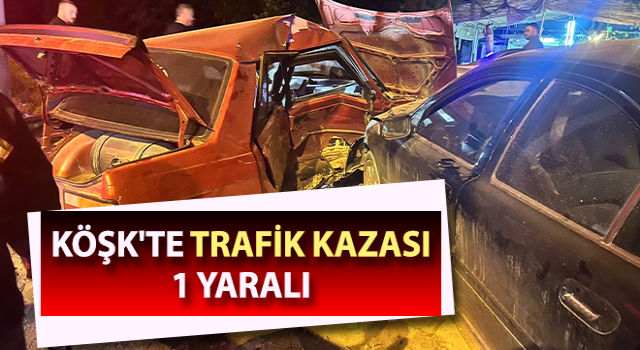 Aydın’da trafik kazası: 1 yaralı