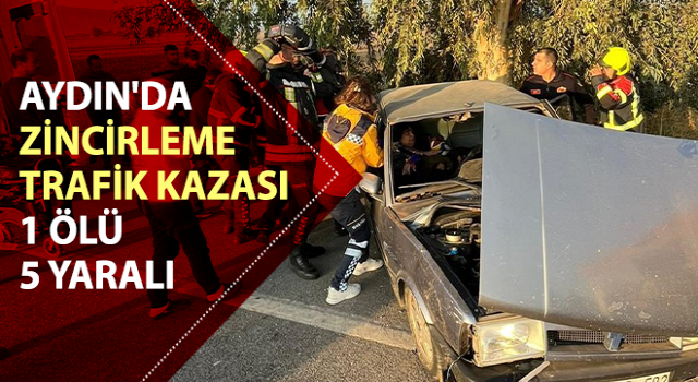 Aydın'da zincirleme trafik kazası