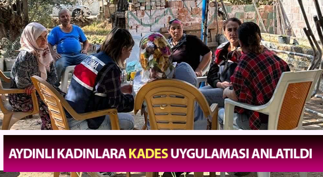 Aydınlı kadınlara KADES uygulaması anlatıldı