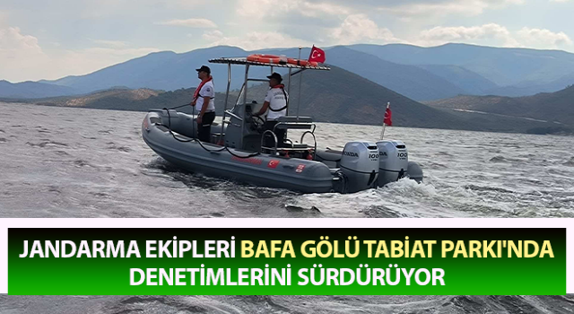 Bafa Gölü Tabiat Parkı'nda denetimler sürüyor