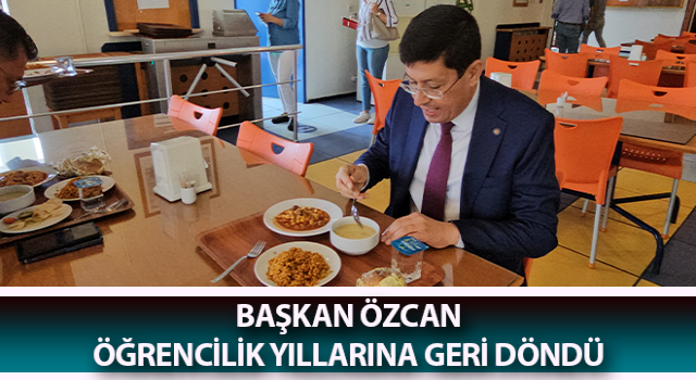 Başkan Özcan, öğrencilik yıllarına geri döndü