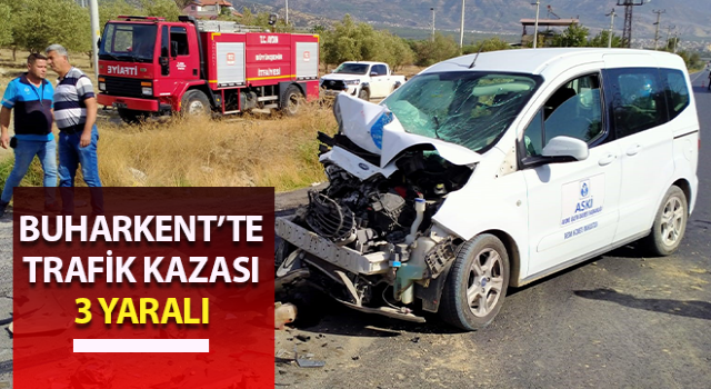 Buharkent’te trafik kazası: 3 yaralı