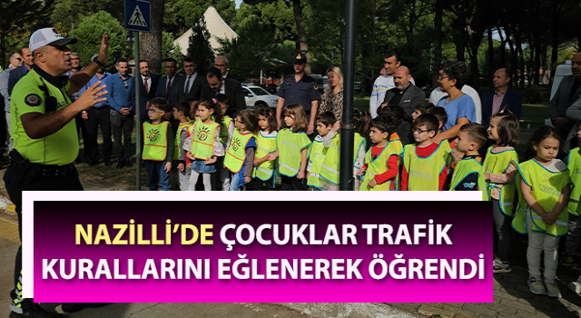 Çocuklar trafik kurallarını eğlenerek öğrendi