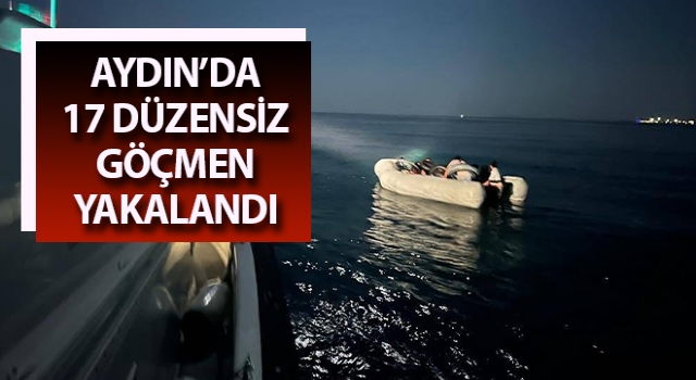 Didim’de 17 düzensiz göçmen yakalandı